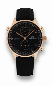 IWC Portuguese Chrono-Rattrapante Rose Gold / Black (IW3712-10) Watch