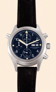 IWC Pilot's Watch Doppelchronograph Platinum Strap English (IW3713-023) Watch