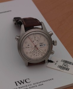 IWC Pilot's Watch Doppelchronograph Spitfire English Alligator (IW3713-43) Watch IWC Pilot's Watch Doppelchronograph Spitfire English Alligator (IW3713-43) Watch