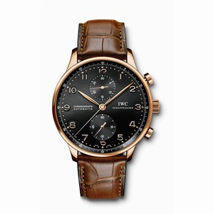 IWC Portuguese Chrono-Automatic Rose Gold / Black Dial (IW3714-15) Watch