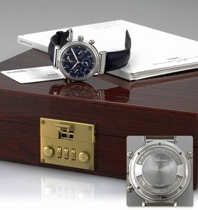 IWC Da Vinci Perpetual Rattrapante Platinum English Blue (IW3754-07) Watch