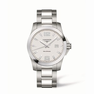 Longines Conquest Quartz 41mm Silver (L3.659.4.76.6) Watch