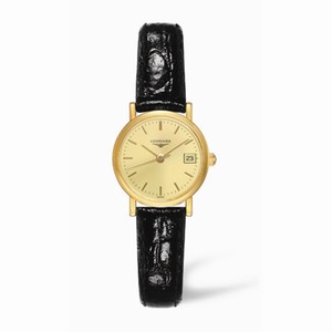 Longines Presence 23.5 Quartz Gold Matte Leather (L4.277.6.32.2)