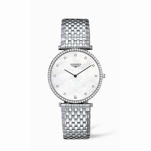 Longines La Grande Classique 37 Quartz Diamond Bezel MOP (L4.770.0.80.6) Watch