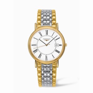 Longines Presence 38.5 Quartz Yellow Roman Bracelet Two Tone (L4.790.2.11.7) Watch