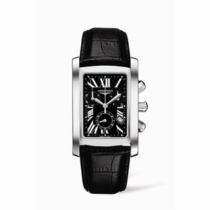 Longines DolceVita 30 Quartz Chronograph Stainless Steel Black (L5.680.4.79.3) Watch