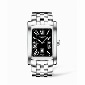 Longines DolceVita XL Stainless Steel Black Roman (L5.686.4.79.6) Watch