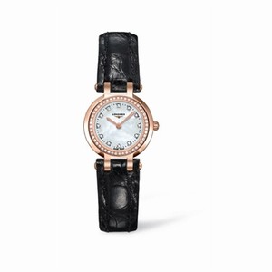 Longines PrimaLuna Quartz 23 Pink Gold Leather Diamond MOP (L8.109.9.87.2) Watch