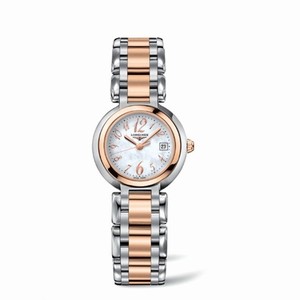 Longines PrimaLuna Quartz 26.5 Two Tone Pink Funky MOP (L8.110.5.83.6) Watch