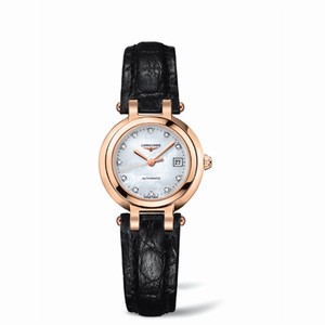 Longines PrimaLuna Automatic 26.5 Pink Gold Leather MOP (L8.111.8.87.2) Watch