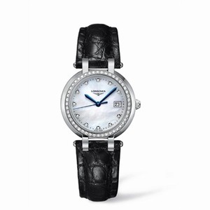 Longines PrimaLuna Quartz 30 Leather Diamond MOP (L8.112.0.87.2) Watch