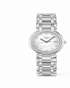 Longines PrimaLuna Quartz 30 Two Tone Pink Diamond MOP (L8.112.5.89.6)