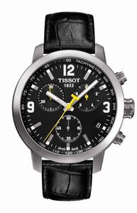 Tissot PRC 200 Quartz Chronograph Yellow Hand Leather (T0554171605700) Watch