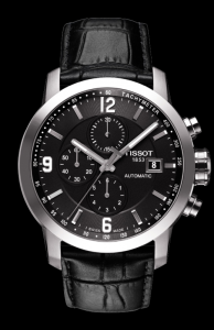 Tissot PRC 200 Automatic Chronograph Black Leather (T0554271605700) Watch Tissot PRC 200 Automatic Chronograph Black Leather (T0554271605700) Watch