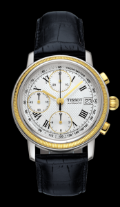 Tissot Bridgeport Automatic Chronograph Gold Bezel (T71042733)